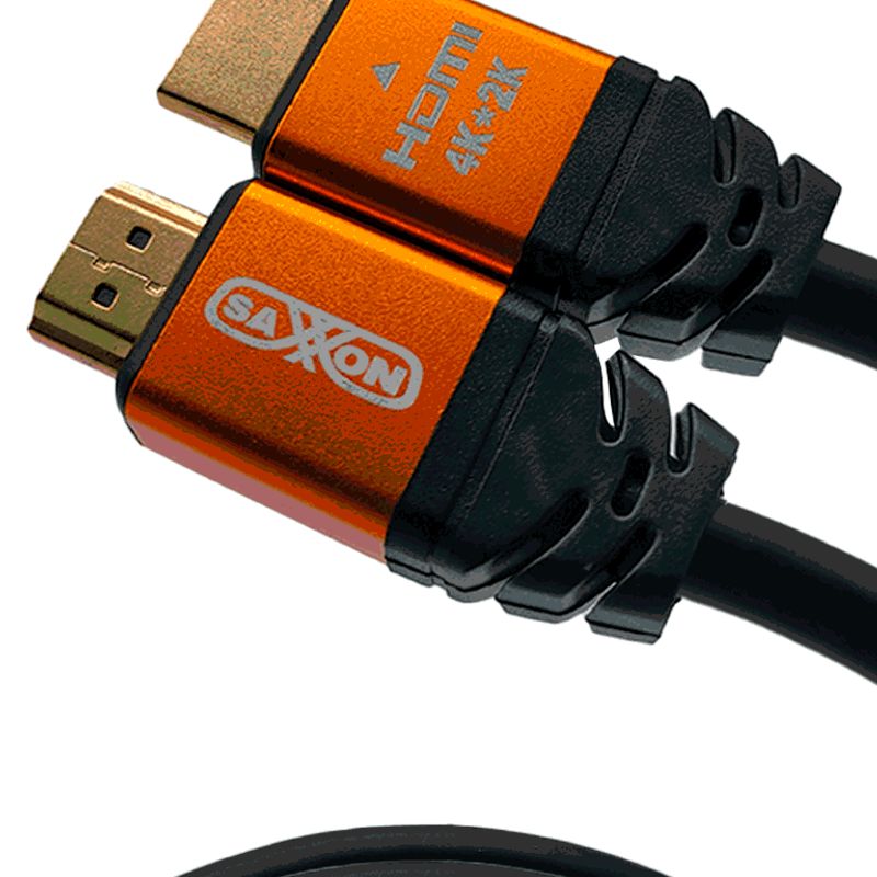Saxxon Sx100hdc  Cable Hdmi De 10 Metros De Alta Velocidad / Versión 2.0 / Resolución 4k / Canal De Retorno De Audio (arc) / Vid