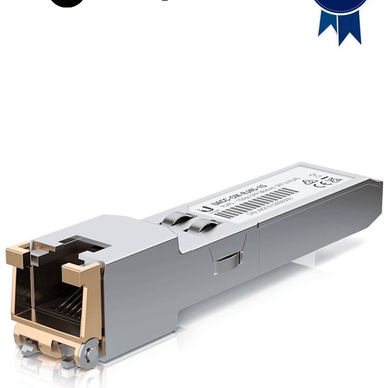 Ubiquiti Uacccmrj451g  Modulo De Fibra Ufiber/ Convertidor De Sfp A Rj45/ 1000mbps/ Distancia De Hasta 100m De Conexión Preventa