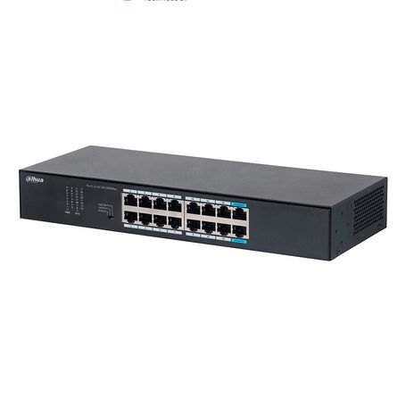 Dahua Dhs301616gt Switch Gigabit De 16 Puertos No Administrable De Capa 2 Con Velocidad 10/100/1000 Mbps Capacidad De Conmutació