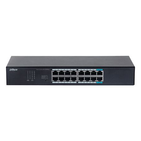 Dahua Dhs301616gt Switch Gigabit De 16 Puertos No Administrable De Capa 2 Con Velocidad 10/100/1000 Mbps Capacidad De Conmutació