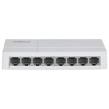 Dahua Dhsf1008l  Switch De Escritorio Con 8 Puertos Fast Ethernet (10/100 Mbps) Diseno Compacto De Capa 2 Con Capacidad De Switc
