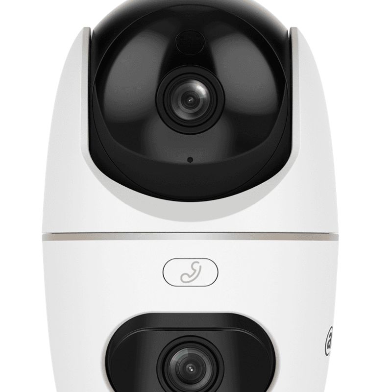 Dahua Hpt1339ddstw3e2il  Cámara Ip Pt Dual De 6 Megapixeles/ Hero/ 2 Lentes De 2k/ 30 Ir Y Luz Visible/ Boton De Llamada/ Audio 