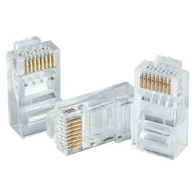 dahua dhpfm976631  caja con 100 plugs rj45 cat6 chapado de oro de 15 u clasificación de resistencia al fuego ul94v2 lonuevo con