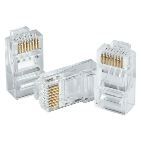 Dahua Dhpfm976631  Caja Con 100 Plugs Rj45 Cat6/ Chapado De Oro De 15 U/ Clasificación De Resistencia Al Fuego Ul94v2/ Lonuevo C