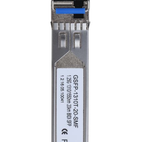 Dahua Gsfp1310t20smf  Modulo De Fibra Optica Sfp/ Monomodo/ Transmisión Bidirecciónal/ Conector Lc/ Hasta 20km/ Tx 1310nmrx 1550