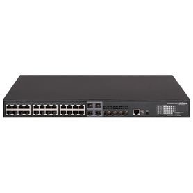dahua dhas550024gt4xf370  switch gigabit 24 puertos poe potentes funciones l2 y l3 conectividad de nivel empresarial marco inte