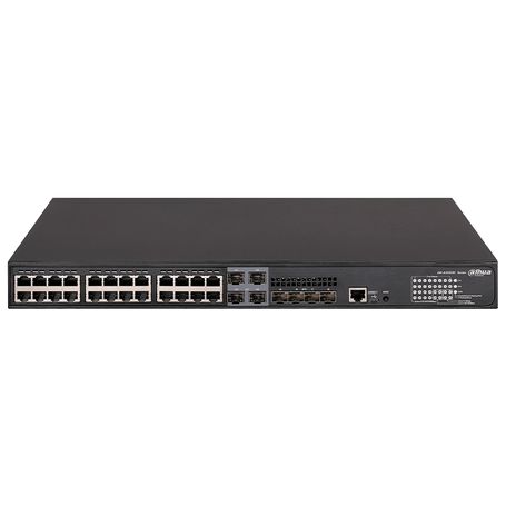 Dahua Dhas550024gt4xf370 / Switch Gigabit/ 24 Puertos/ Poe/ Potentes Funciones L2 Y L3/ Conectividad De Nivel Empresarial/ Marco