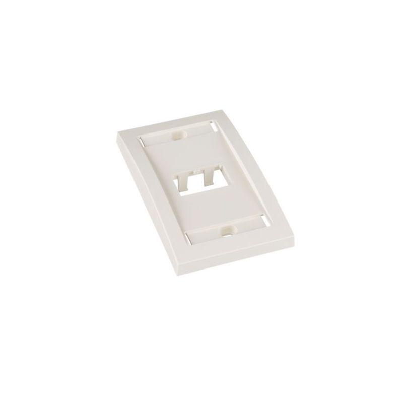Panduit Cfpe2iwy Placa De Pared Vertical  / 2 Puerto /minicom / Blanco Hueso / Con Espacio Para Etiquetas