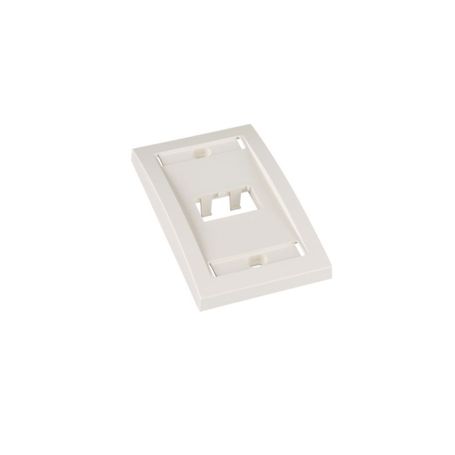 Panduit Cfpe2iwy Placa De Pared Vertical  / 2 Puerto /minicom / Blanco Hueso / Con Espacio Para Etiquetas