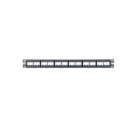 Panduit Cpp24wbly Panel De Parcheo Minicom  24 Puertos 1 Ur Vacio (sin Conectores) Sin Blindaje
