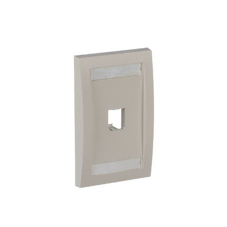 Panduit Cfpe1iwy  Placa De Pared Vertical  / 1 Puerto /minicom / Blanco Hueso / Con Espacio Para Etiquetas