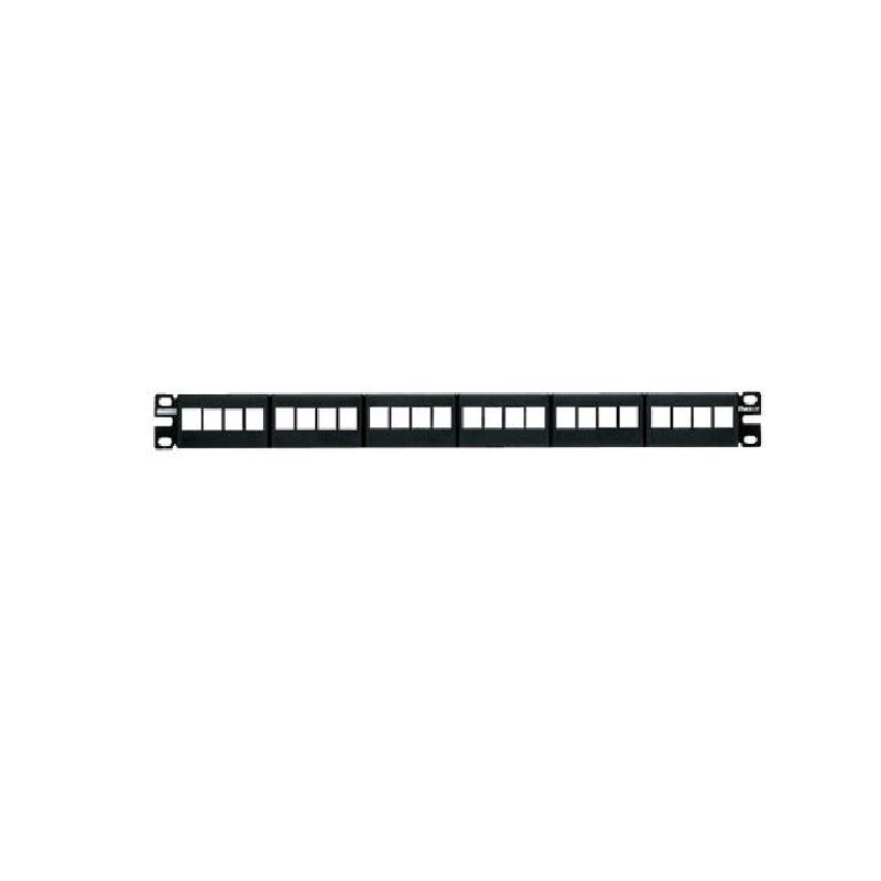 Panduit Nkfp24y  Panel De Parcheo Netkey™ Keystone 24 Puertos 1 Ru / Negro / Hasta 24 Módulos Keystone Para Aplicaciones No Blin