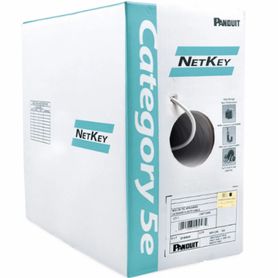 panduit nuc5c04igce bobina de cable utp 305 m de cobre netkey gris claro categoria 5e 24 awg pvc cm de 4 pares74235