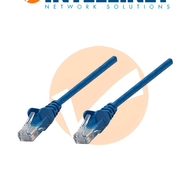 Intellinet 342568 Patch Cord / Cable De Red Cat6 Utp Rj45 Macho / Rj45 Macho 0.5 M / Azul (sobre Pedido)