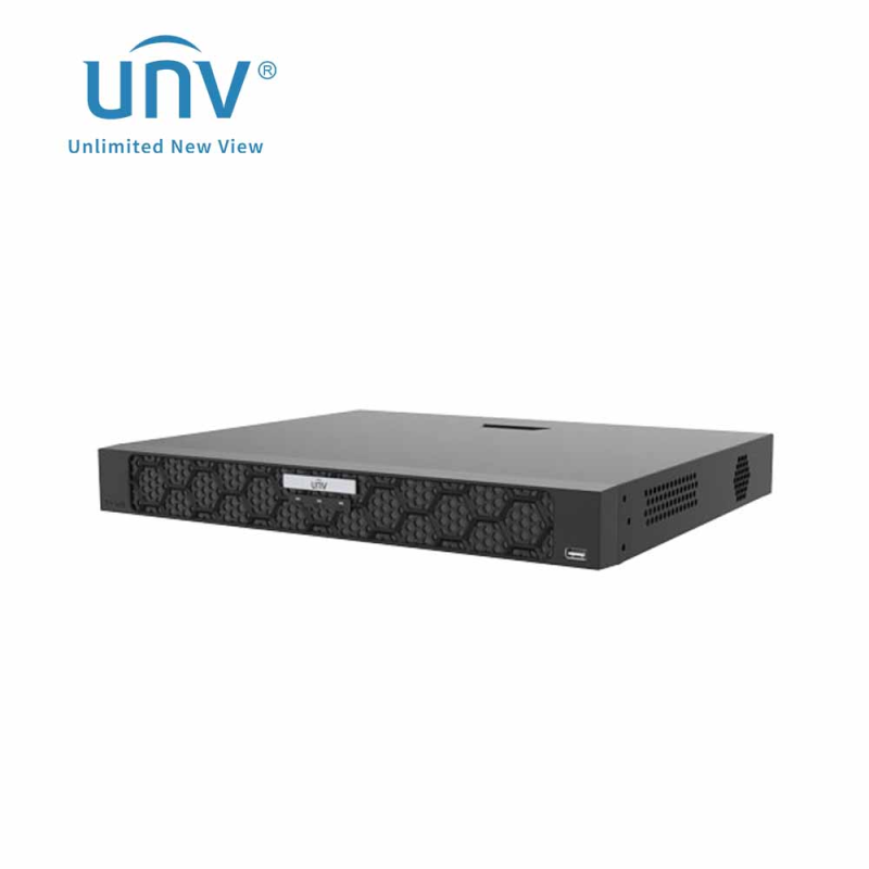 NVR 32-CANALES / UNV NVR502-32E-IX-G / HASTA16MP / 2HDD-HASTA16TB(MAX32TB) / 2HDMI-4K+2VGA1080P-INDEPENDIENTES / ANALITICAS