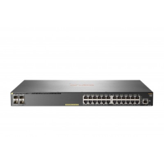 Switch ARUBA 2930F 24G PoE+ 370W 4SFP+, Plata, 24