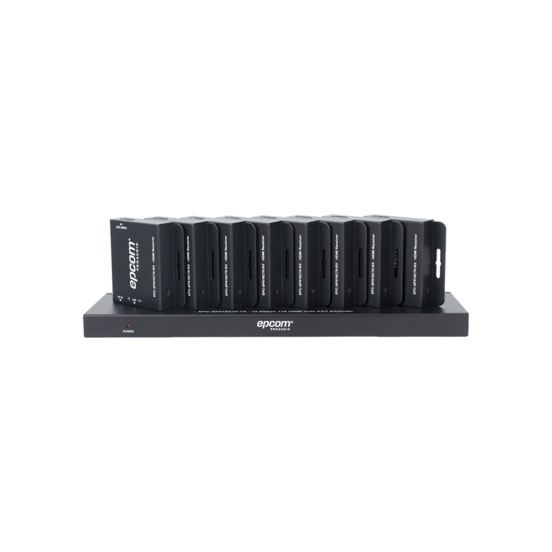 Splitter HDMI 1x8 | Extensor HDMI | 4K@30Hz 40m | 1080p@60Hz 70m | Función PoC | 4:4:4