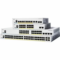 Cisco Switch Catalyst 1200, 48 puertos Gigabit Ethernet, PoE+ con 375W totales, 4 Puertos SFP (4x1G), Incluye cable CAB-16AWG-AC
