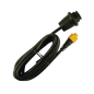 Cable adaptador Ethernet redondo color amarillo a RJ45 Macho