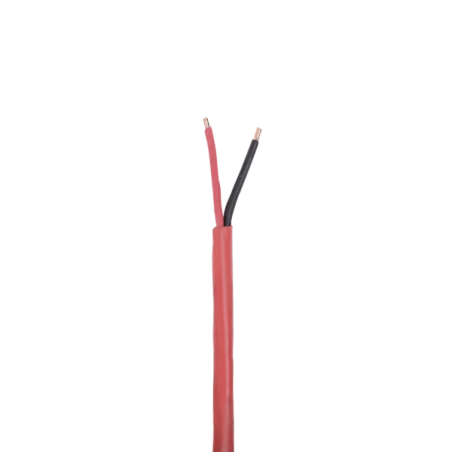 Bobina de 305 Metros de Alambre / 2 x 18 AWG / Riser / Tipo FPLR-CL3R, FT4 / Color Rojo / Para Aplicaciones en Sistemas