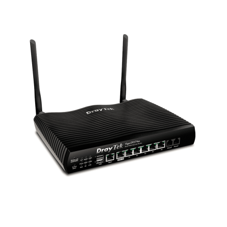 Ruteador Inalambrico Multi WAN/ 1 Puertos WAN GE RJ45/ 1 Puerto intercambiable LAN & WAN/ 5 Puertos LAN GE/ VoIP
