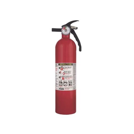 extintor desechable de polvo quimico seco │ fuegos clase a b y c│ soporte metalico │ pieza de 25 lb