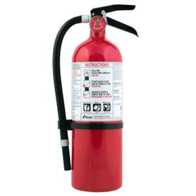 extintor desechable de polvo quimico seco  fuegos clase a b y c  talleres y garaje  pieza  cilindro rojo