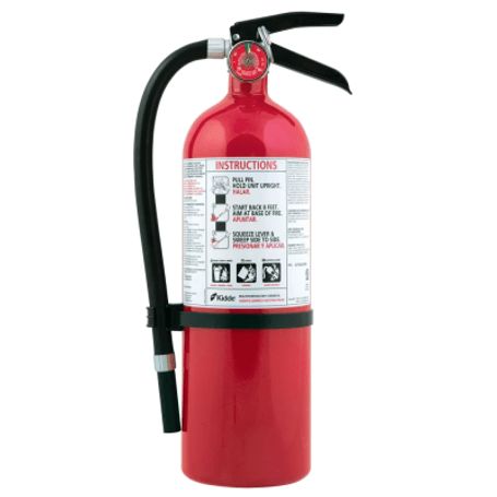 Extintor Desechable De Polvo Quimico Seco  Fuegos Clase A B Y C  Talleres Y Garaje  Pieza  Cilindro Rojo