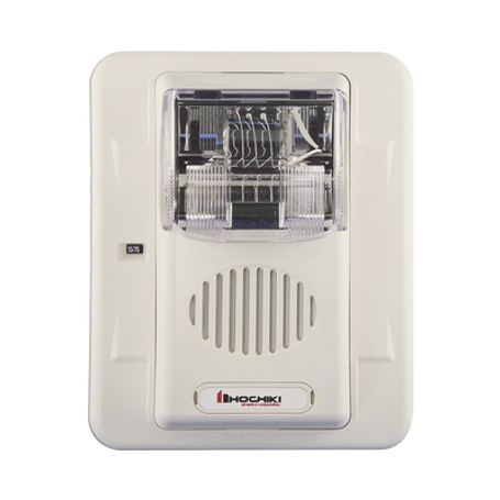 sirena estrobo para intemperie montaje en muro color blanco 050005870