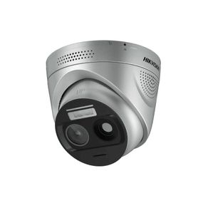 hikfire cámara ip turret de detección térmica de incendios  detección de llamas y temperaturas anormales  4 megapixel lente ópt