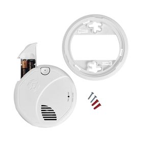 alarma de humo con interconexión inalámbrica  advertencia de voz con ubicación  sensor fotoeléctrico  baterias aa reemplazables
