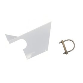 parasol de acero inoxidable pintado de blanco para detectores serie xnx optima plus mpd sensepoint ppm ec de gases tóxicos y ox