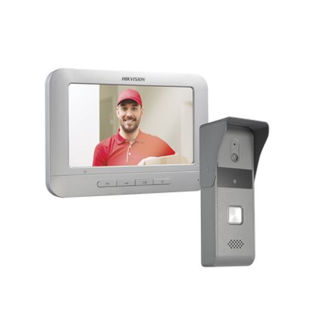 kit de videoportero analógico con pantalla lcd a color de 7  frente de calle para exterior ip65  salida de relevador 195571