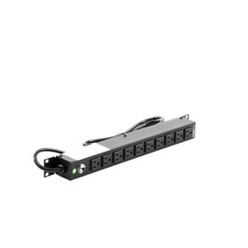 tomacorriente horizontal pdu de 10 contactos nema 515r rack 19 1ur voltaje entradasalida 120vca15a87020