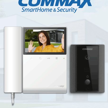 Commax Cdv43k2drc4ln  Kit De Videoportero Commax A Color Con Monitor De 4.3 Pulgadas Y Auricular Frente De Calle Comunicación Co
