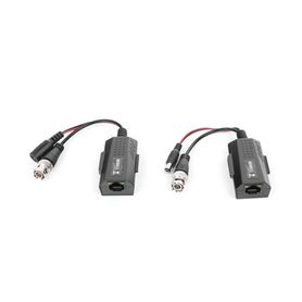 kit de transceptores activos con conector para alimentación 12v24vccac turbohd para aplicaciones de video por utp cat5e6 en hd 