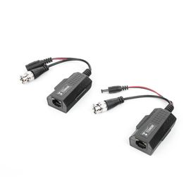 kit de transceptores activos con conector para alimentación 12v24vccac turbohd para aplicaciones de video por utp cat5e6 en hd 