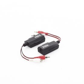 balun extensor de audio analogo estereo rca a rj45   distancia 800 mts  cable cat56  conector 100 cobre  protección tvs calidad