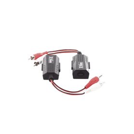 balun extensor de audio analogo estereo rca a rj45   distancia 800 mts  cable cat56  conector 100 cobre  protección tvs calidad