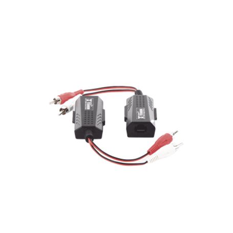 Balun Extensor De Audio Analogo Estereo Rca A Rj45  / Distancia 800 Mts/  Cable Cat56 / Conector 100 Cobre / Protección Tvs Cali
