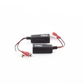 balun extensor de audio analogo estereo rca a rj45   distancia 800 mts  cable cat56  conector 100 cobre  protección tvs calidad
