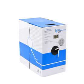 bobina de cable de 305 m cat5e para intemperie sin blindar color blanco ul para aplicaciones en cctv redes de datos 166498