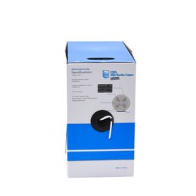 bobina de cable de 305 m cat5e para intemperie sin blindar color blanco ul para aplicaciones en cctv redes de datos 166498