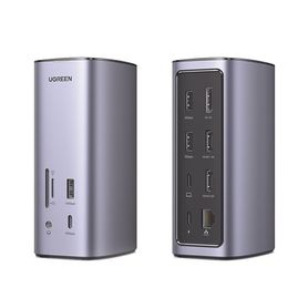 hub usbc docking revodok pro 12 en 1  2 usba 30  1 usbc pd carga 100w  1 usba 31  1 usbc 31  hdmi 4k  hdmi 8k ultra hd  display