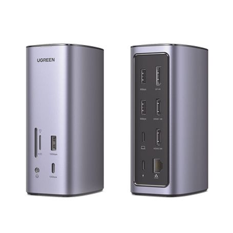 Hub Usbc (docking Revodok Pro) 12 En 1  2 Usba 3.0  1 Usbc Pd Carga 100w  1 Usba 3.1  1 Usbc 3.1  Hdmi 4k  Hdmi 8k Ultra Hd  Dis