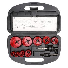 juego de 13 brocas sierra bimetálica con adaptadores y estuche 34 78 118 138  112 134 2 214 212197034