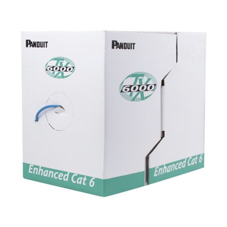 bobina de cable utp 305 m de cobre tx6000™ pannet reelex azul categoria 6 mejorado 23 awg pvc cm de 4 pares177955