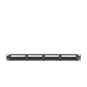 panel de parcheo de impacto 110 utp de 24 puertos cat6 19in con barra para organizar cable65979