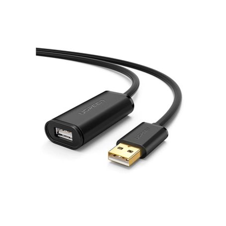 Cable De Extensión Activo Usb 2.0 / 5 Metros / Machohembra / Booster Individual Fe1.1s Incorporado / Velocidad De Hasta 480 Mbps