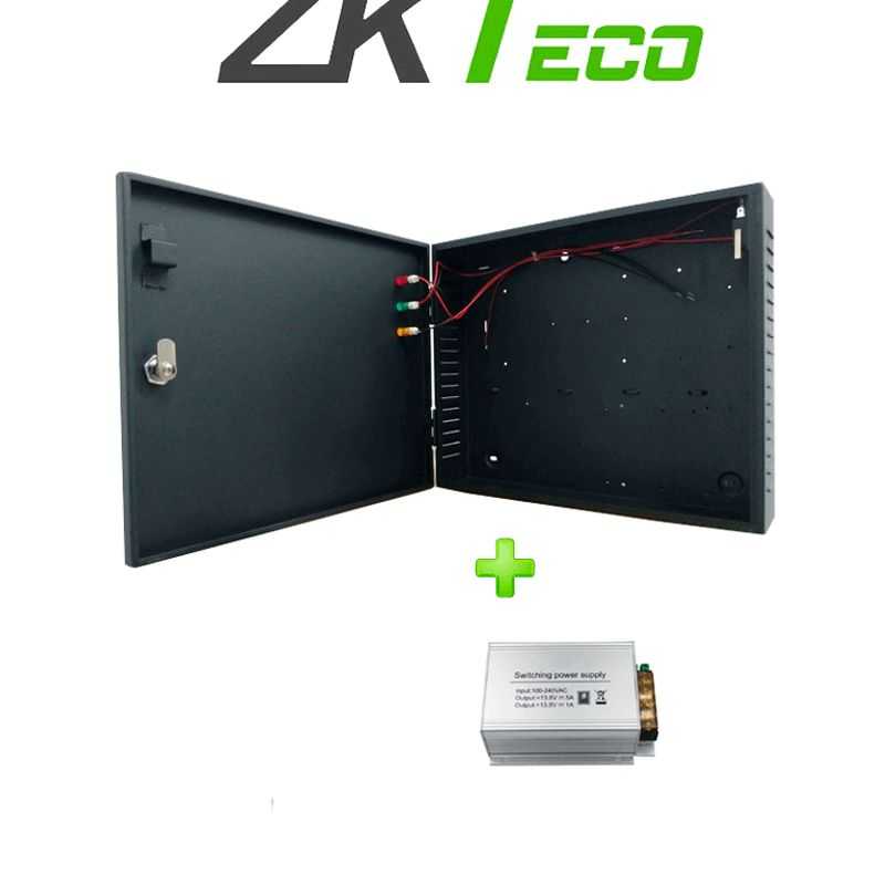 Zkteco Gabmetf  Kit De Gabinete Metálico Para Paneles Zkteco/ Compatible Con Paneles De Control De Acceso / Conexión Para Bateri